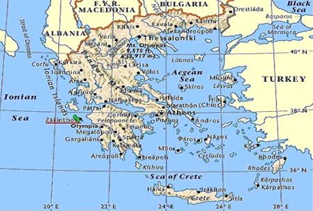 map of greece